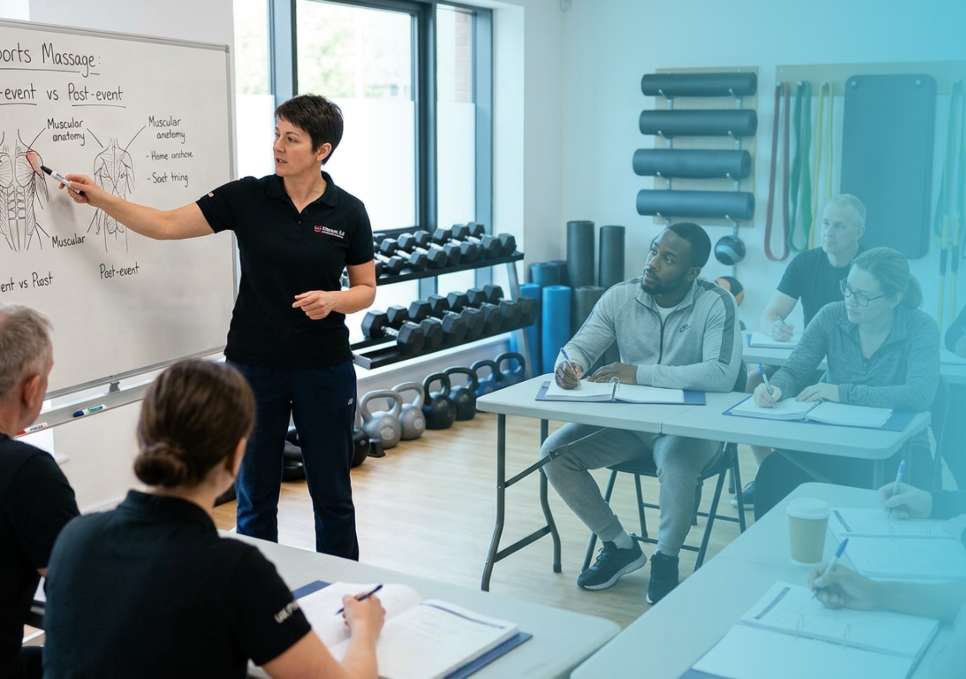 Sports massage classroom